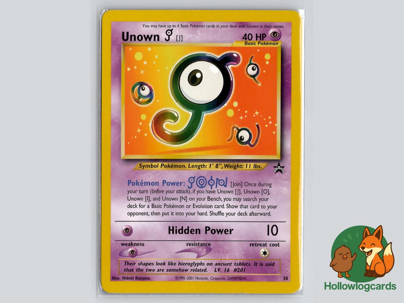 Unown [J] (38) - Wizards Black Star Promos Pokémon Card