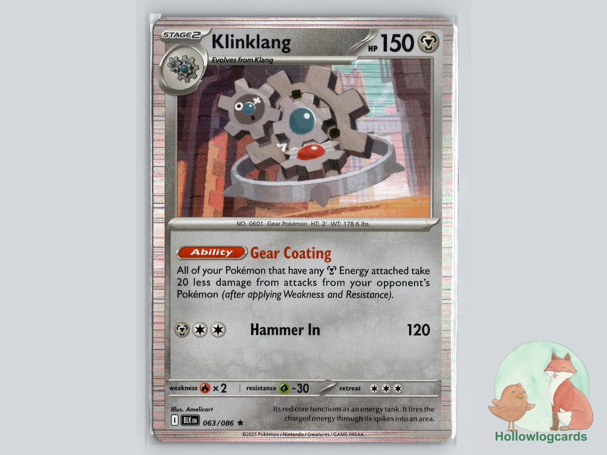 Klinklang (063/086) - Black Bolt Pokémon Card