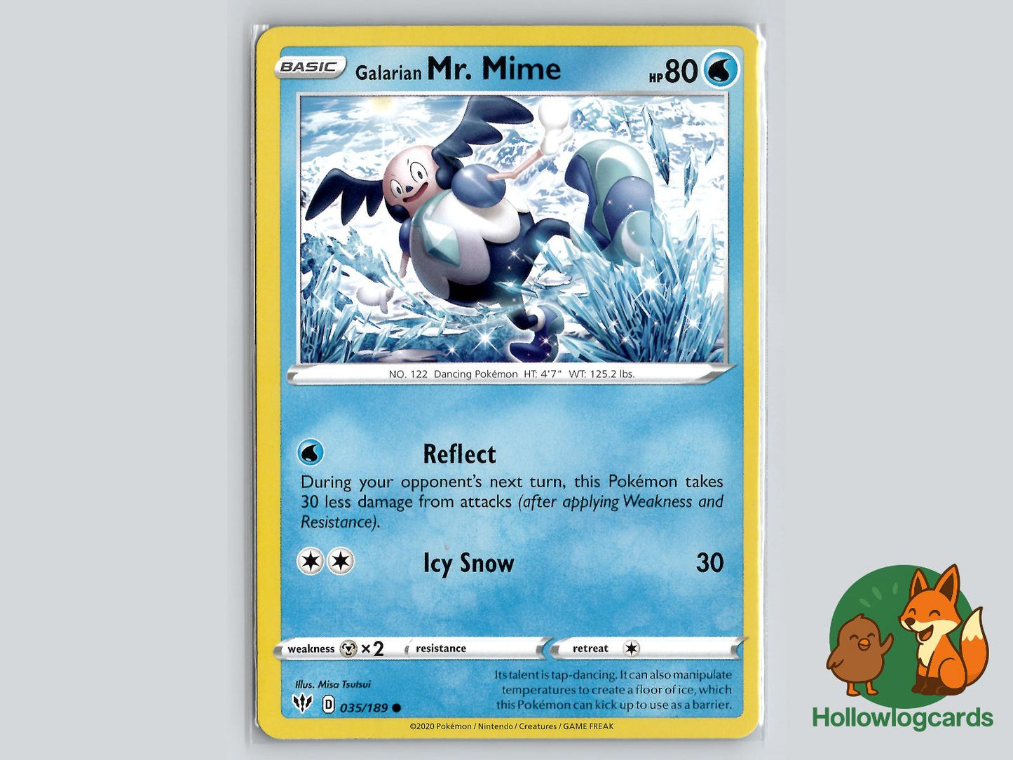 Galarian Mr. Mime (035/189) - Darkness Ablaze Pokémon Card