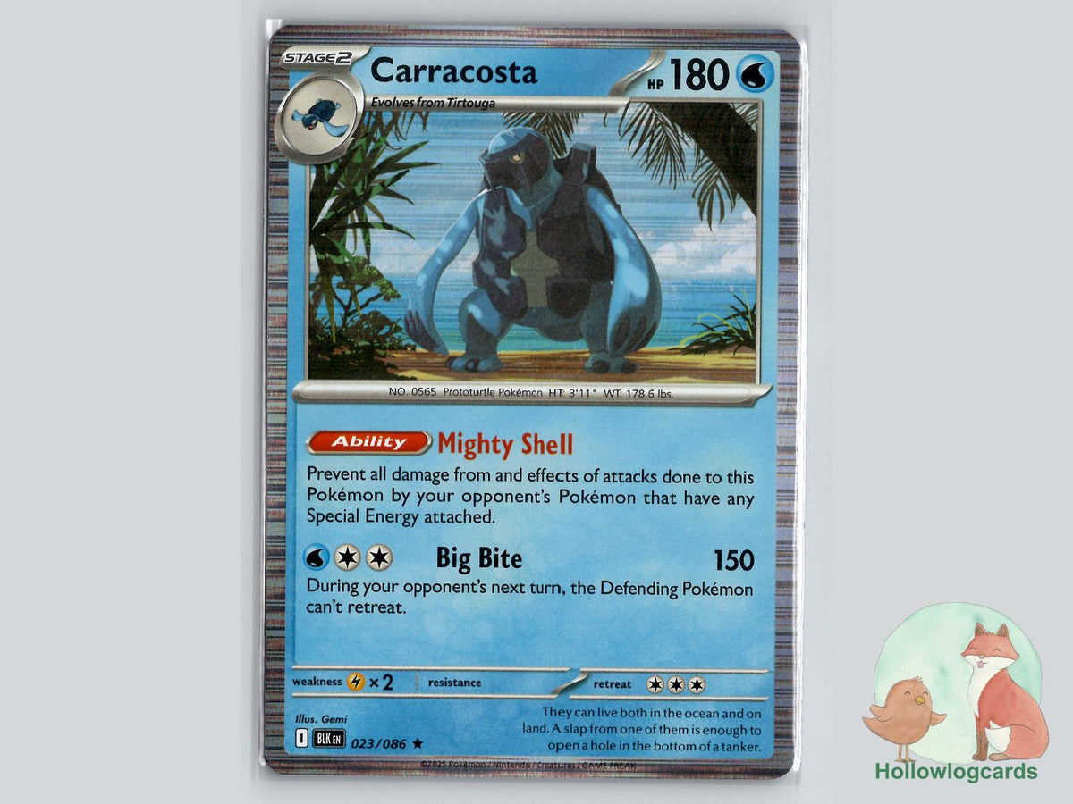 Carracosta (023/086) - Black Bolt Pokémon Card