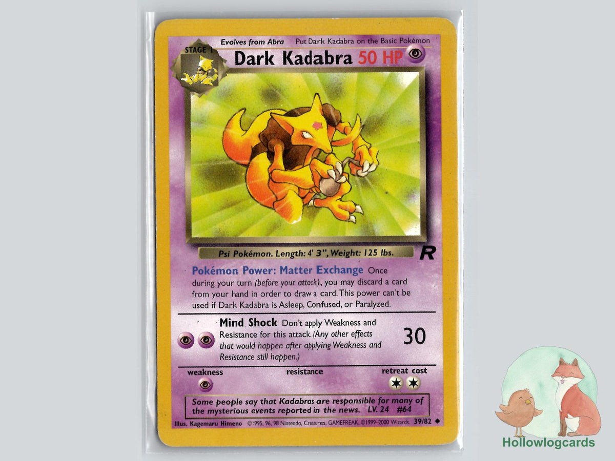 Dark Kadabra (39/82) - Team Rocket Pokémon Card