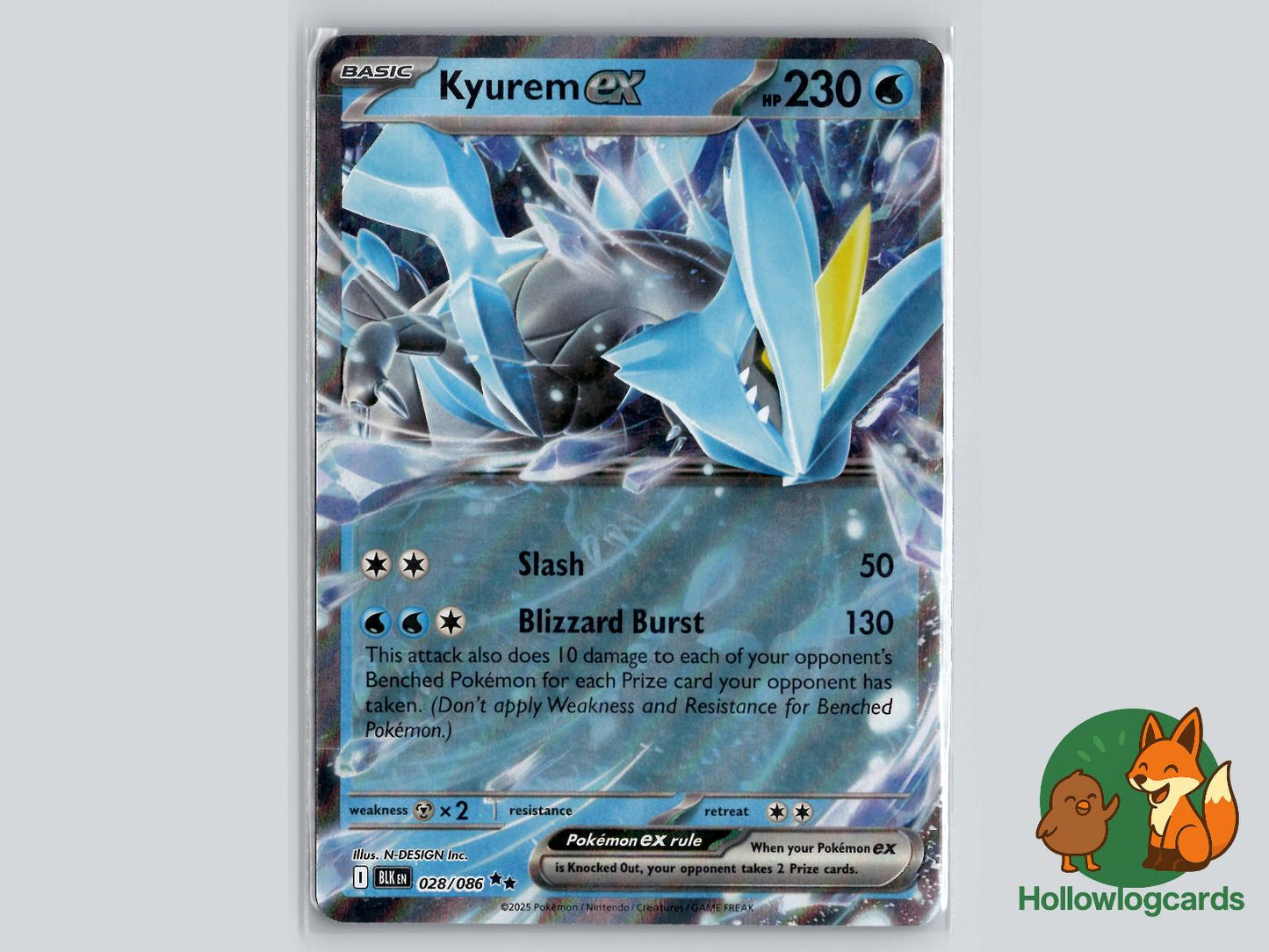 Kyurem ex (028/086) - Black Bolt Pokémon Card