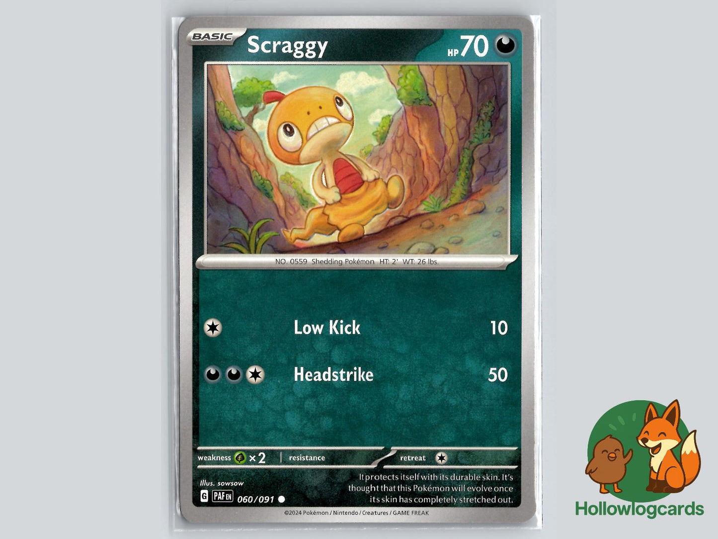Scraggy (060/091) - Paldean Fates Pokémon Card
