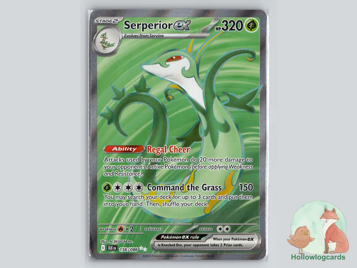 Serperior ex (156/086) - Black Bolt Pokémon Card