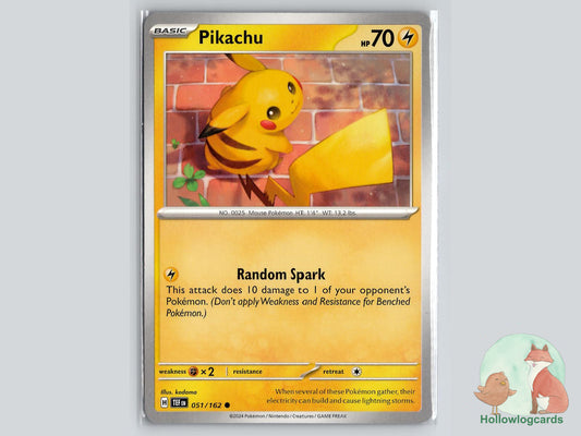 Pikachu (051/162) - Temporal Forces Pokémon Card