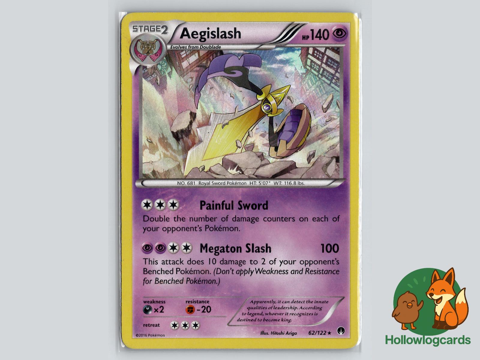 Aegislash (62/122) - BREAKpoint Pokémon Card