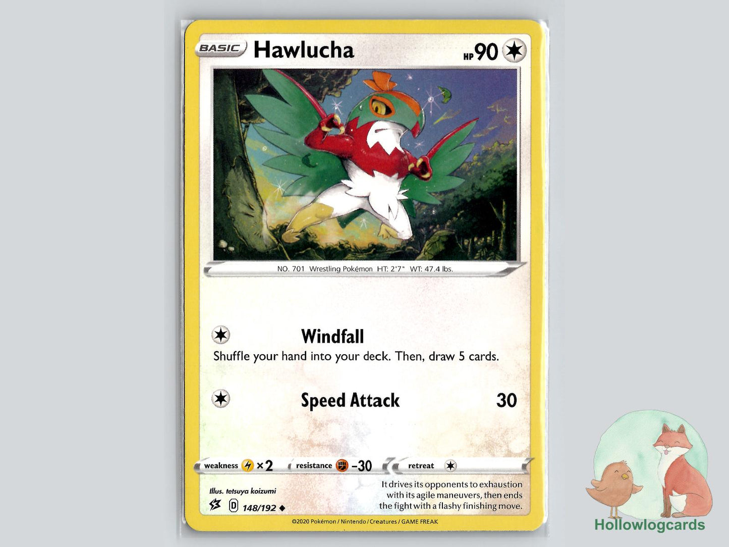 Hawlucha (148/192) - Rebel Clash Pokémon Card