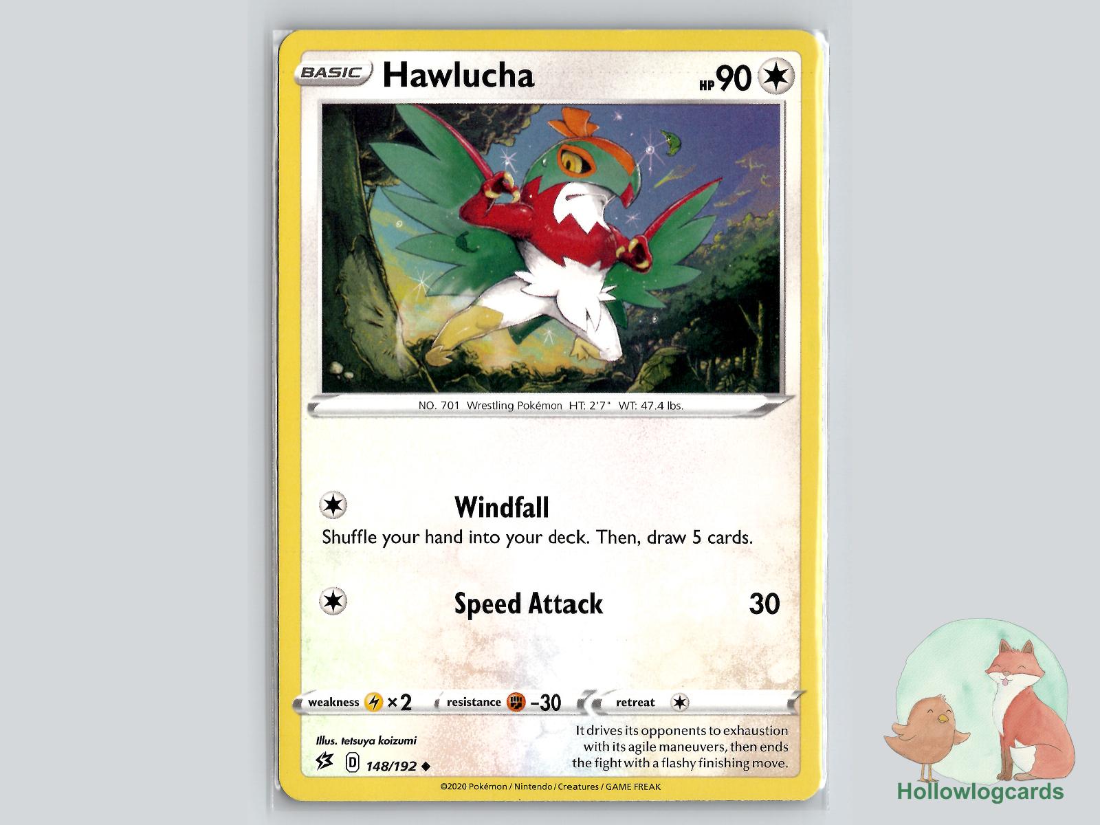 Hawlucha (148/192) - Rebel Clash Pokémon Card