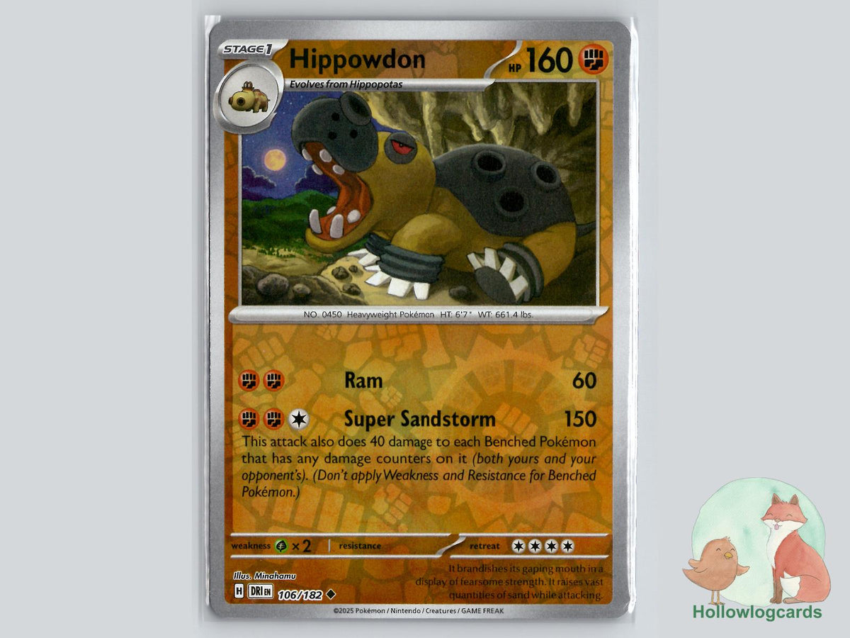 Hippowdon (106/182) - Destined Rivals Pokémon Card