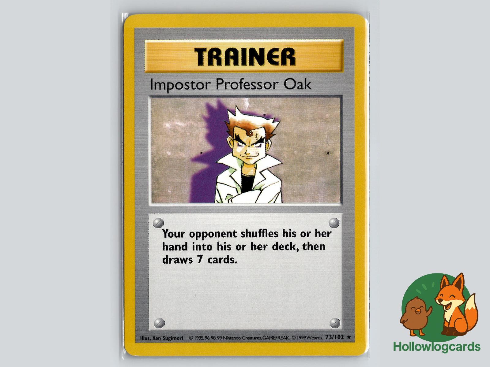Impostor Professor Oak (73/102) - Base Pokémon Card