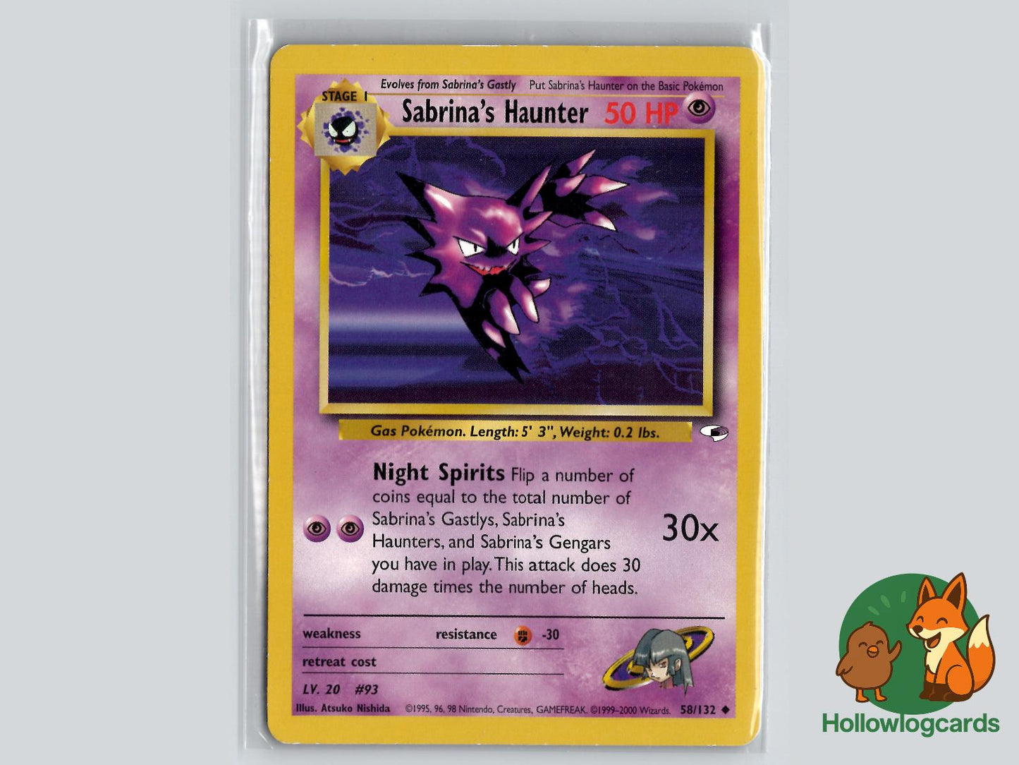Sabrina's Haunter (58/132) - Gym Heroes Pokémon Card