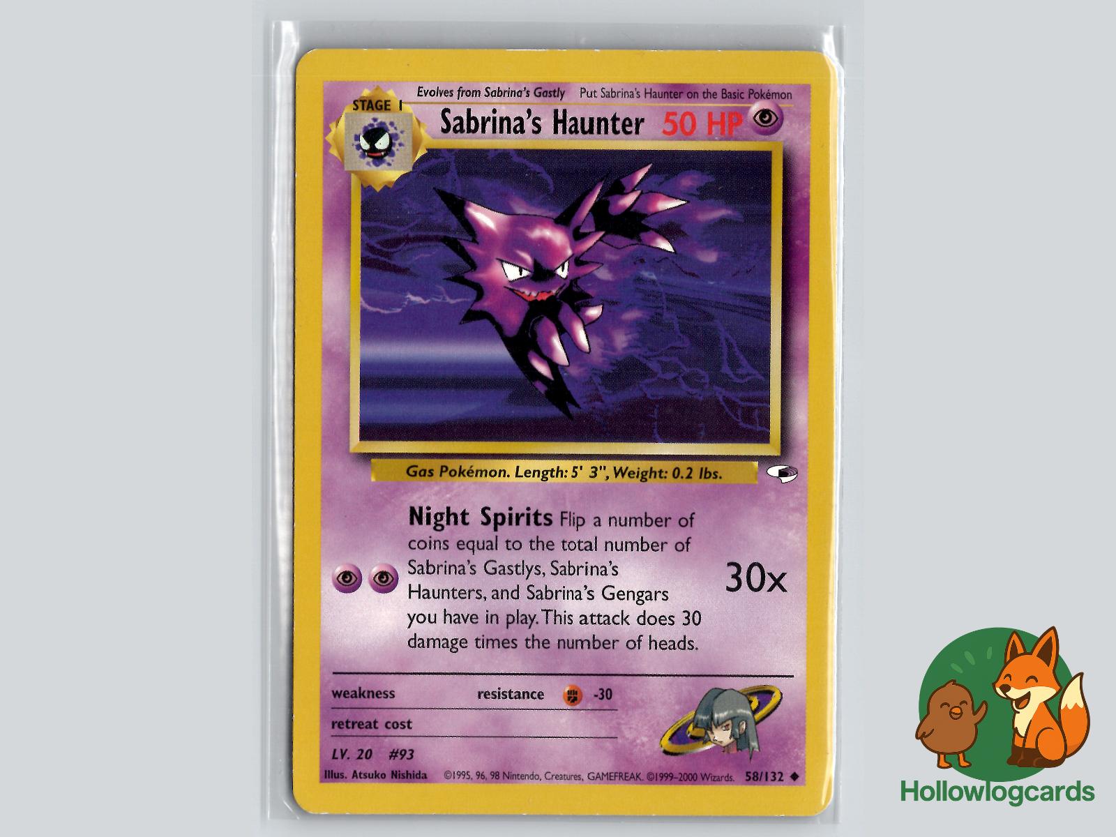 Sabrina's Haunter (58/132) - Gym Heroes Pokémon Card