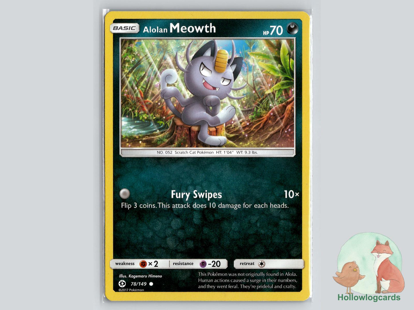 Alolan Meowth (78/149) - Base Pokémon Card
