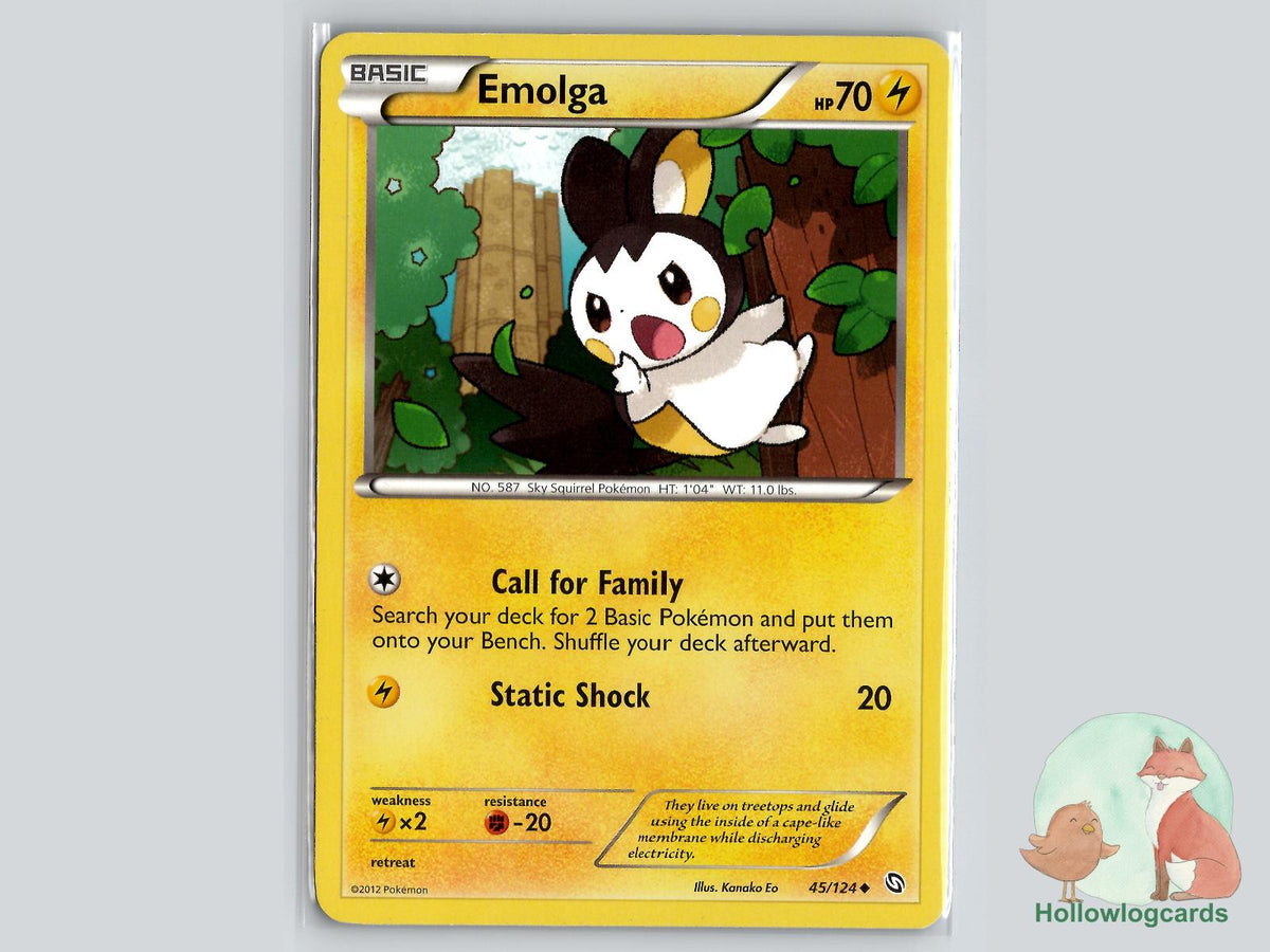Emolga (45/124) - Dragons Exalted Pokémon Card