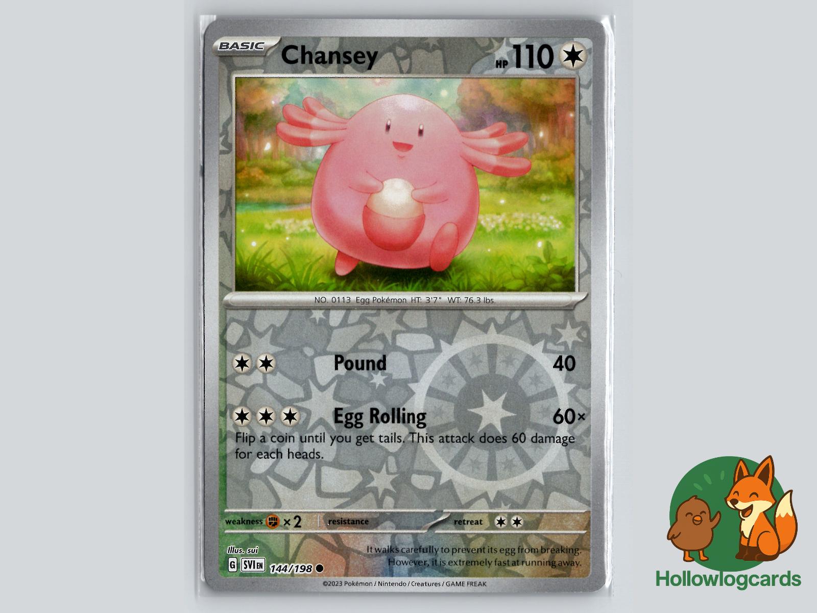 Chansey (144/198) - Scarlet & Violet Pokémon Card