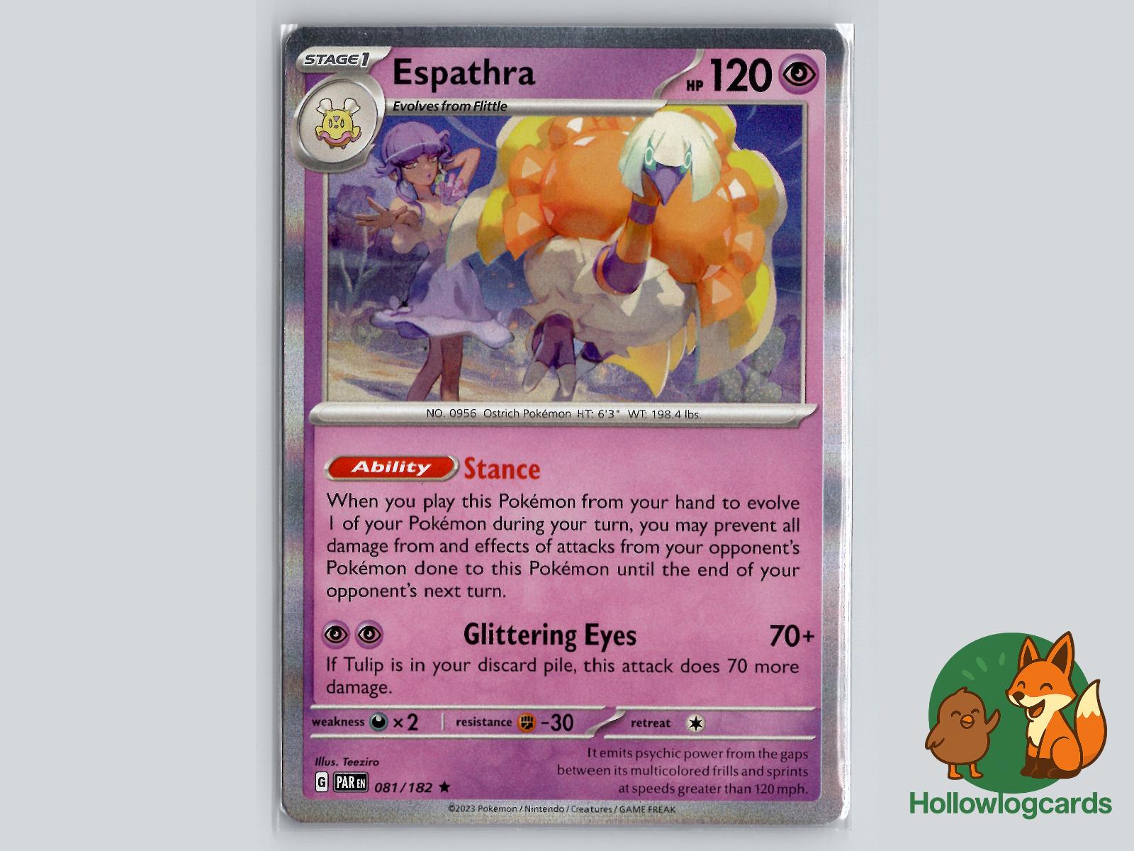 Espathra (081/182) - Paradox Rift Pokémon Card