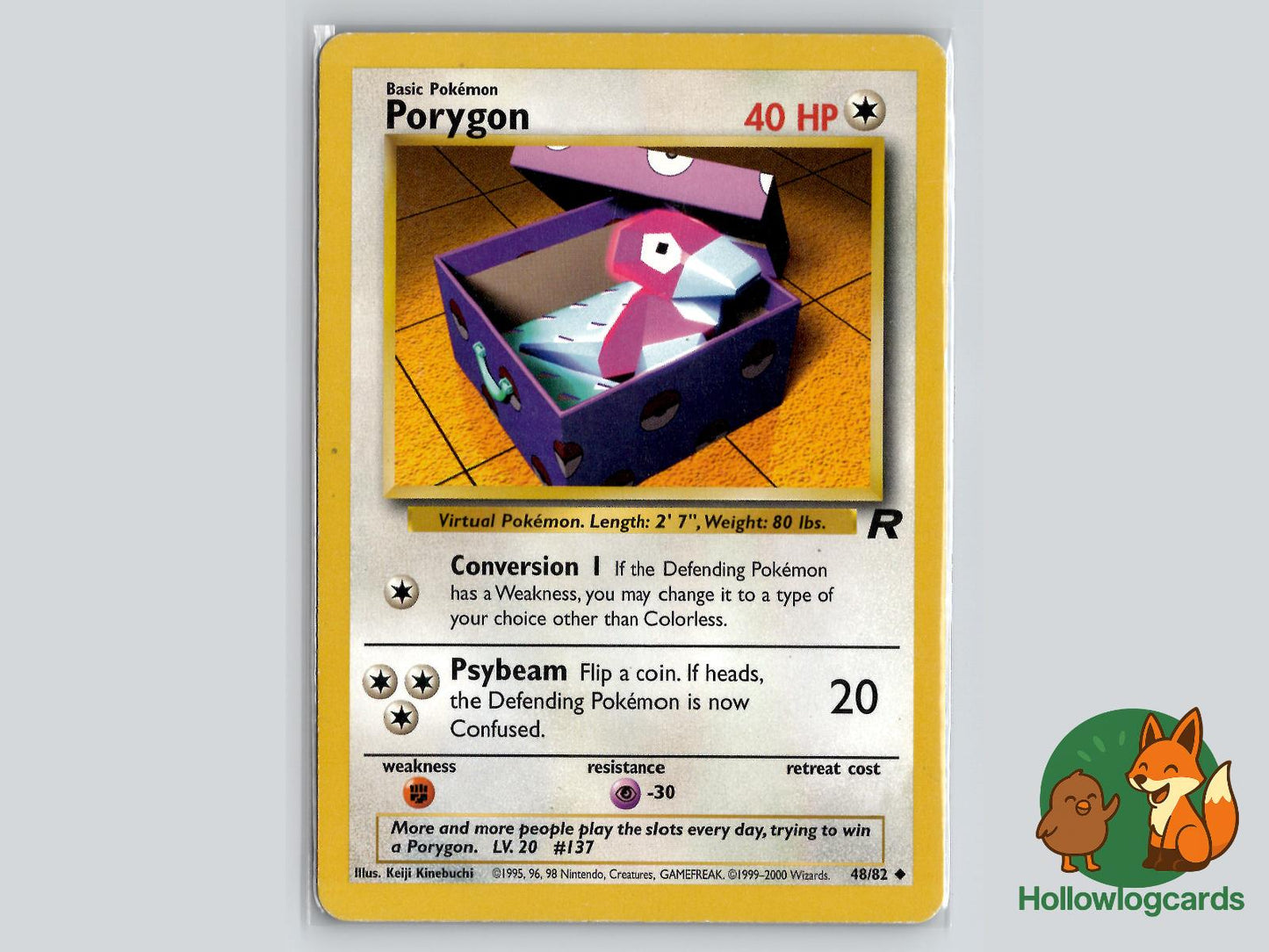 Porygon (48/82) - Team Rocket Pokémon Card