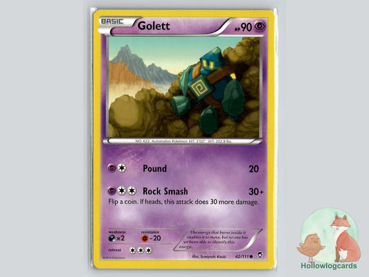 Golett (42/111) - Furious Fists Pokémon Card