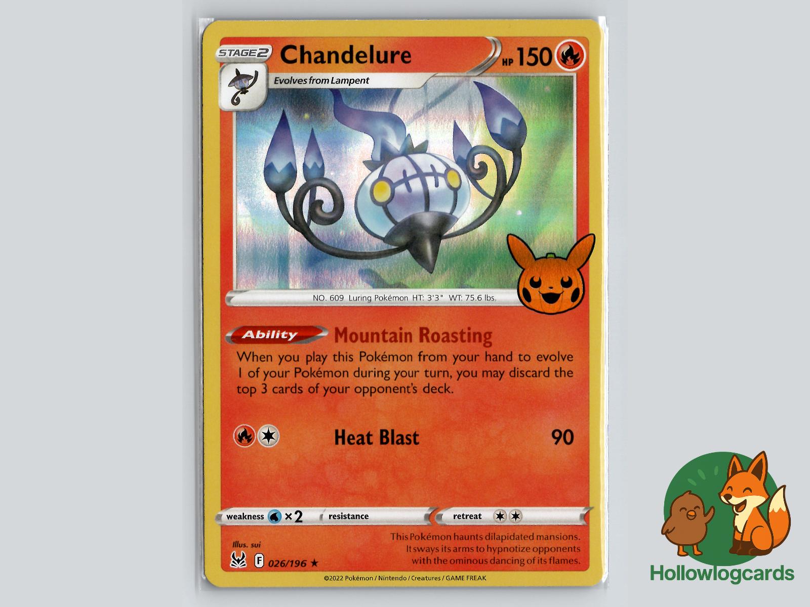 Chandelure (026/196) Pokémon Card