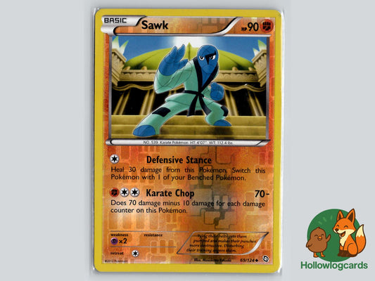 Sawk (69/124) - Dragons Exalted Pokémon Card
