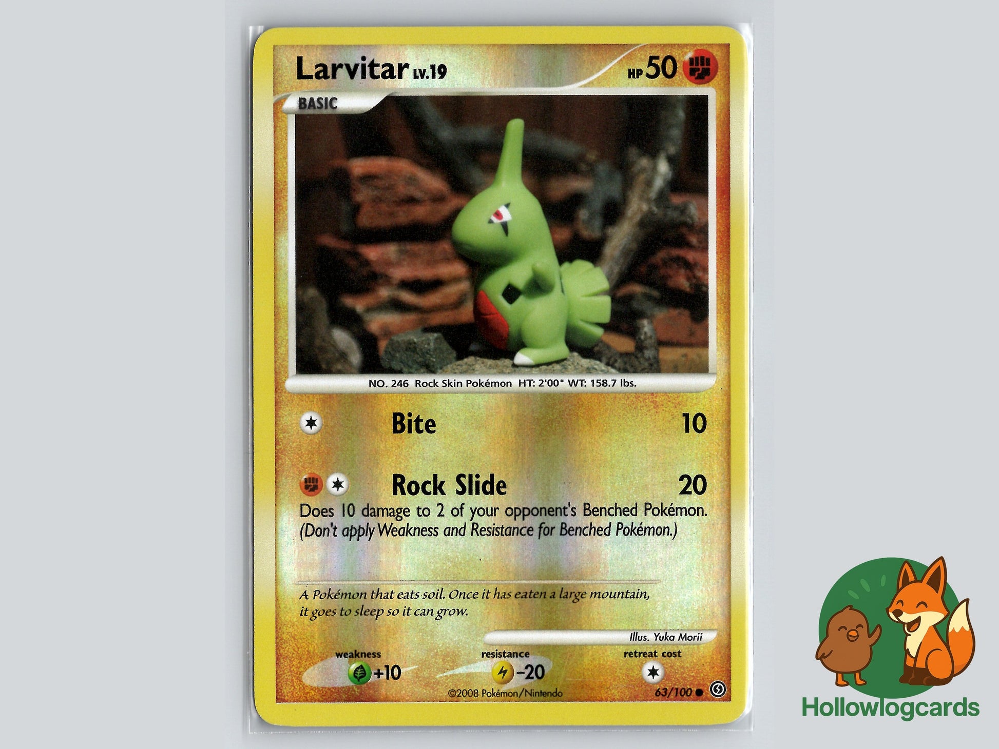 Image of Larvitar Stormfront (SF) #63