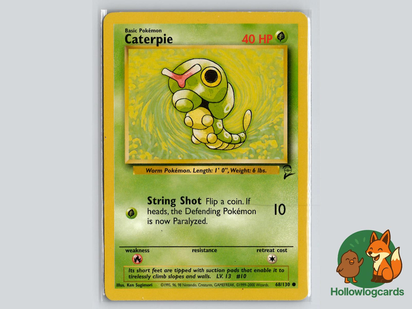 Caterpie (68/130) - Base Set 2 Pokémon Card