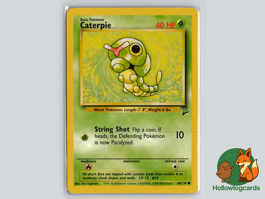 Caterpie (68/130) - Base Set 2 Pokémon Card