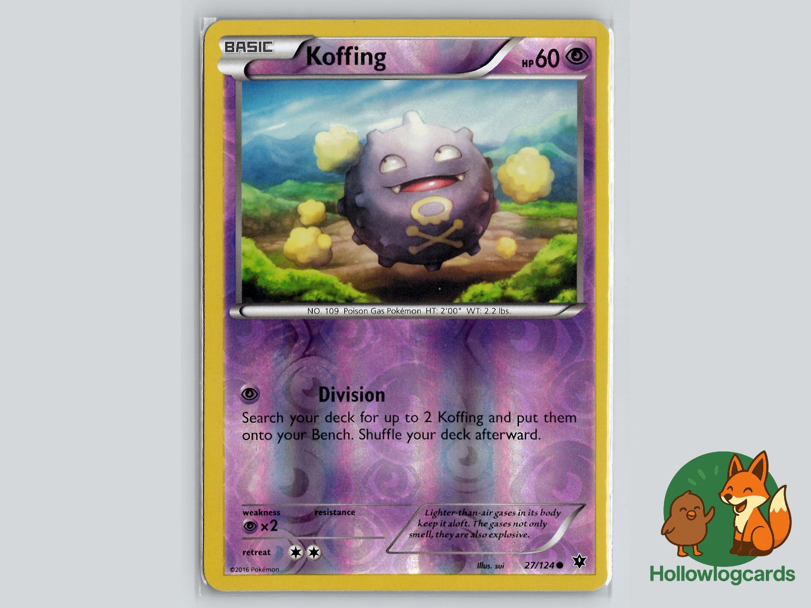 Koffing (27/124) - Fates Collide Pokémon Card