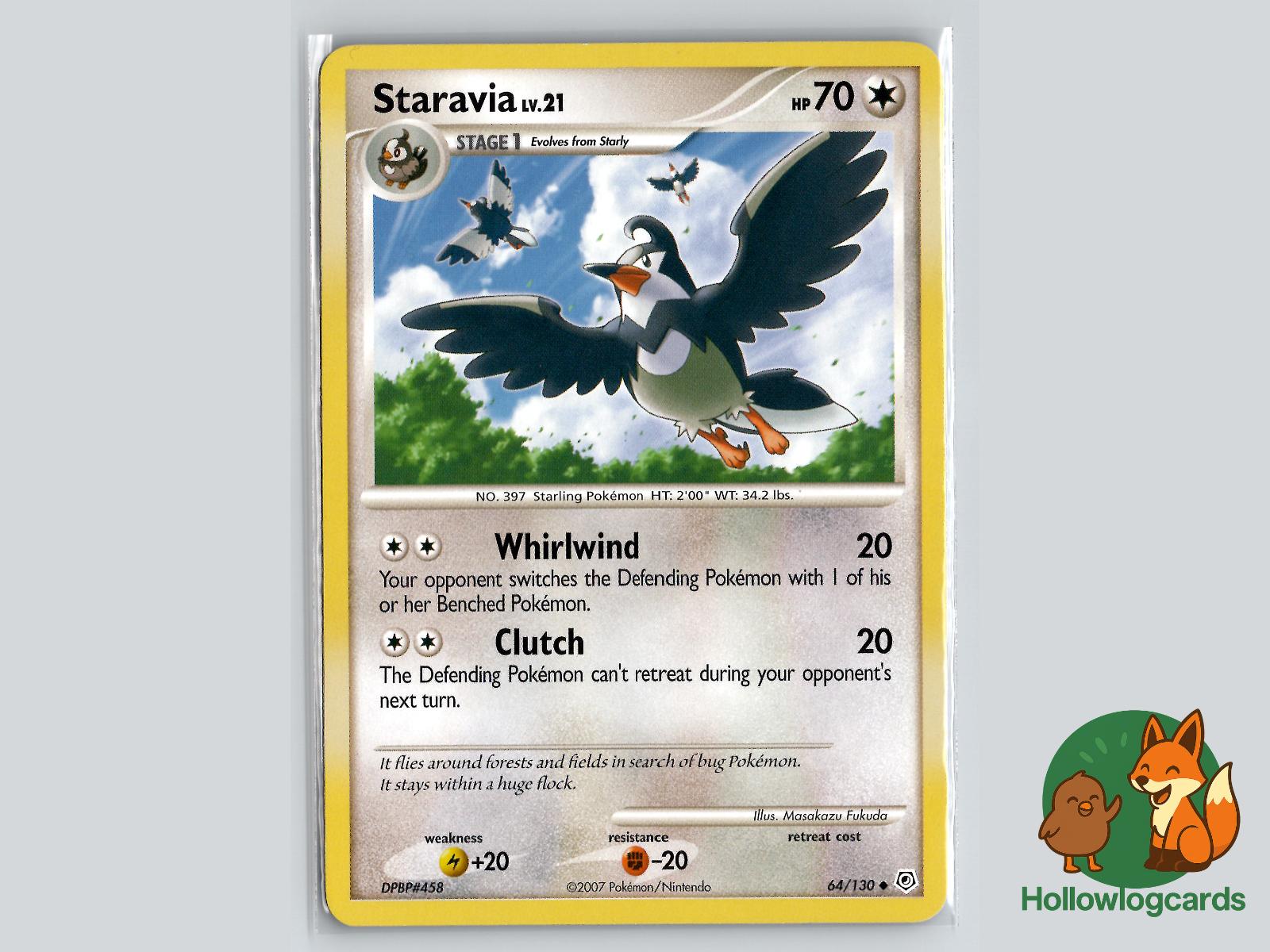 Staravia (64/130) - Diamond & Pearl Pokémon Card