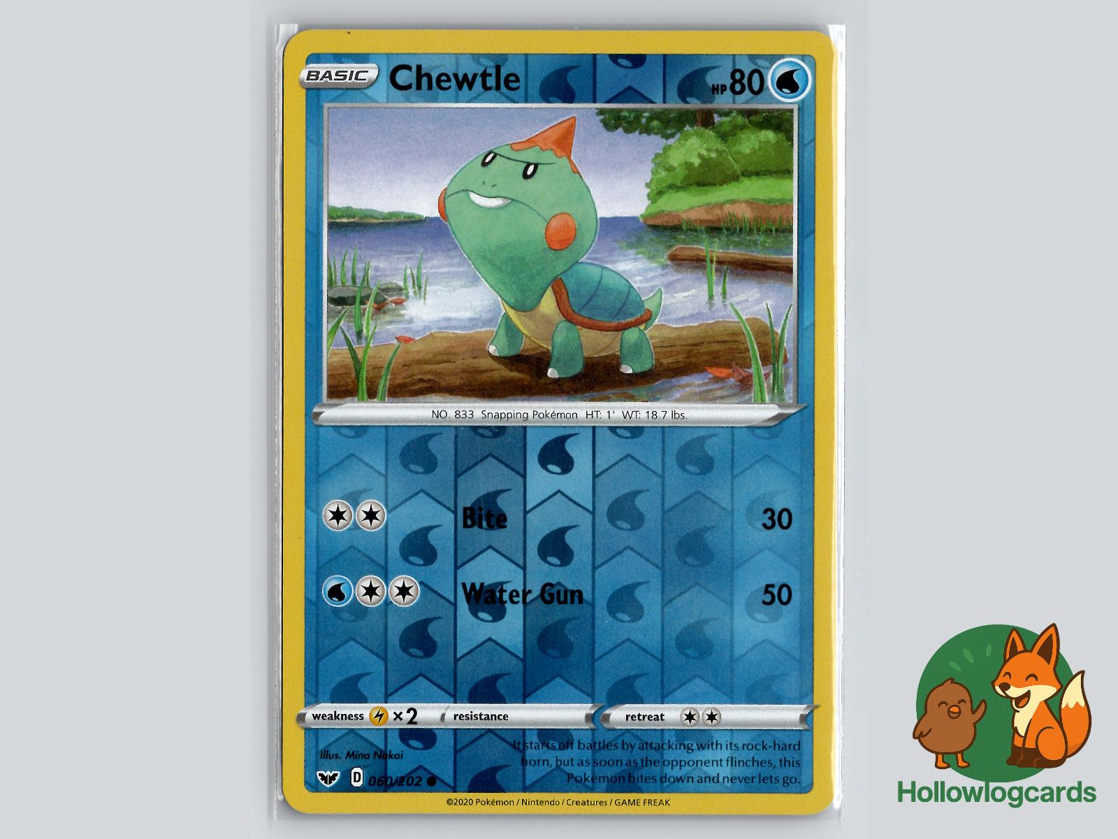 Chewtle (060/202) - Sword & Shield Pokémon Card