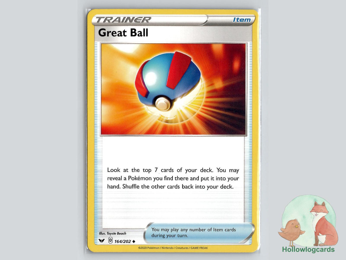 Great Ball (164/202) - Sword & Shield Pokémon Card