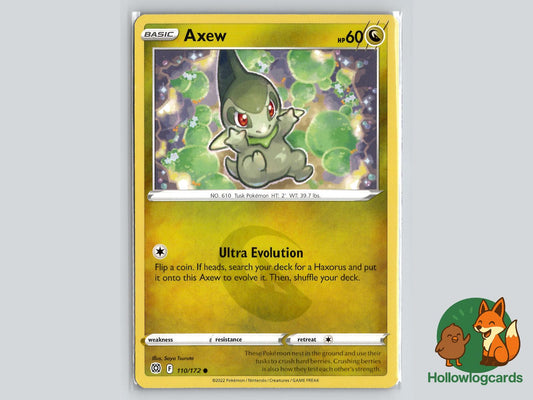 Axew (110/172) - Brilliant Stars Pokémon Card