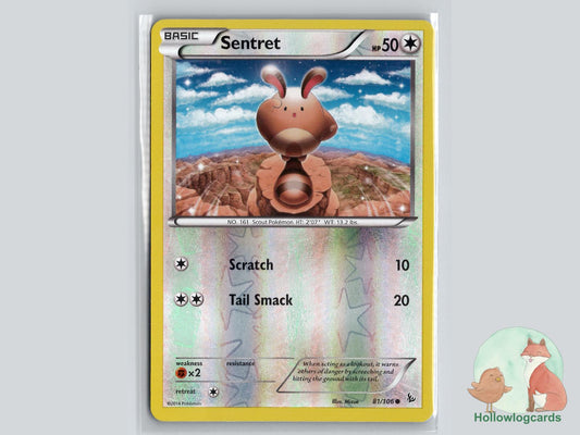 Sentret (81/106) - Flashfire Pokémon Card