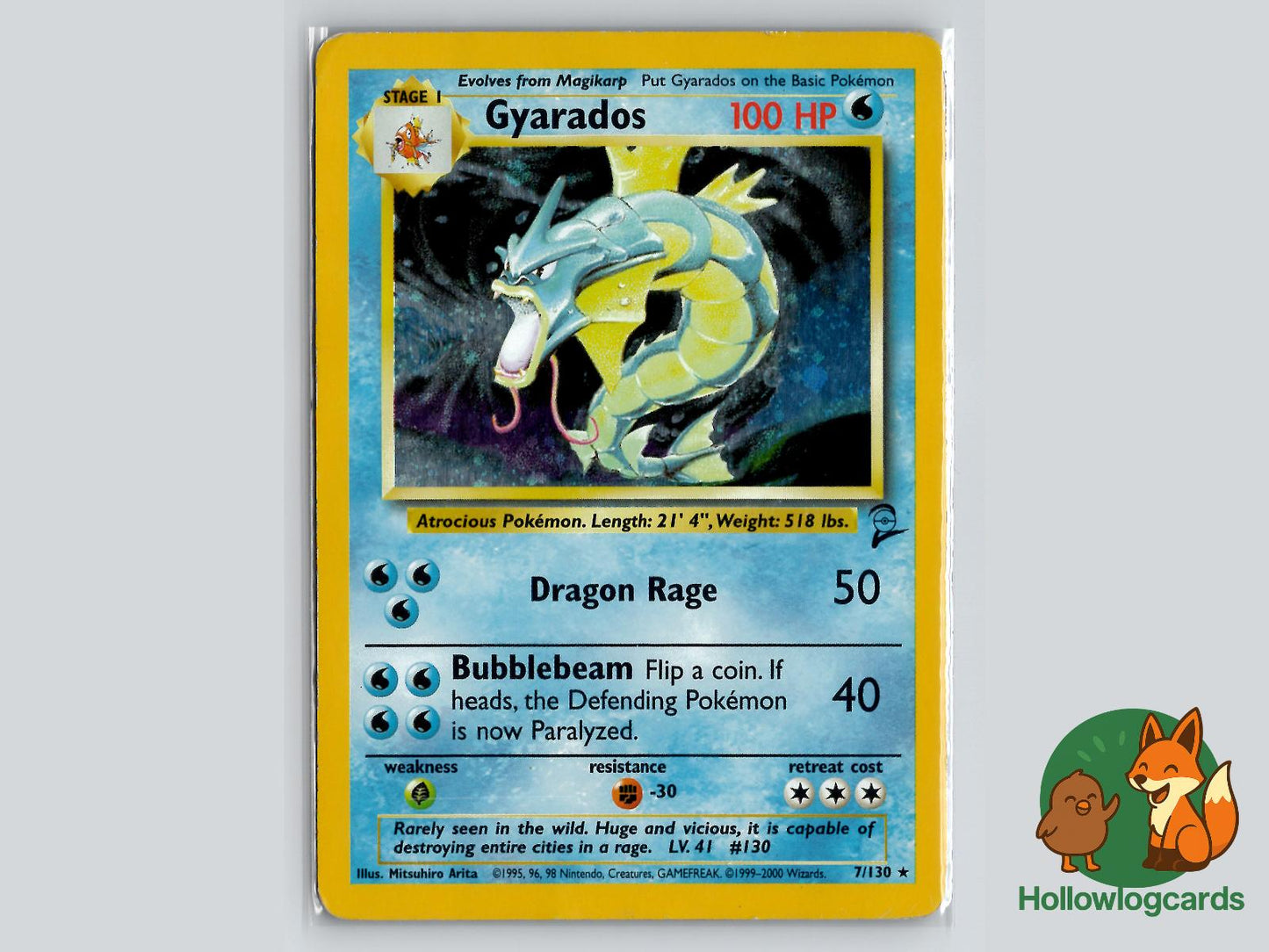 Gyarados (7/130) - Base Set 2 Pokémon Card