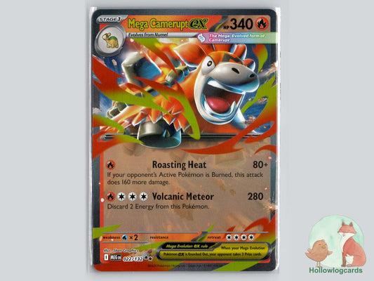 Mega Camerupt ex (022/132) - Mega Evolution Pokémon Card
