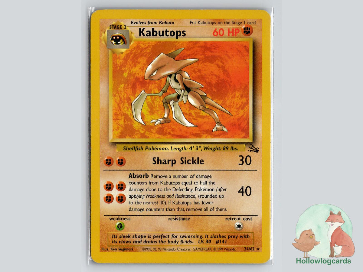Kabutops (24/62) - Fossil Pokémon Card