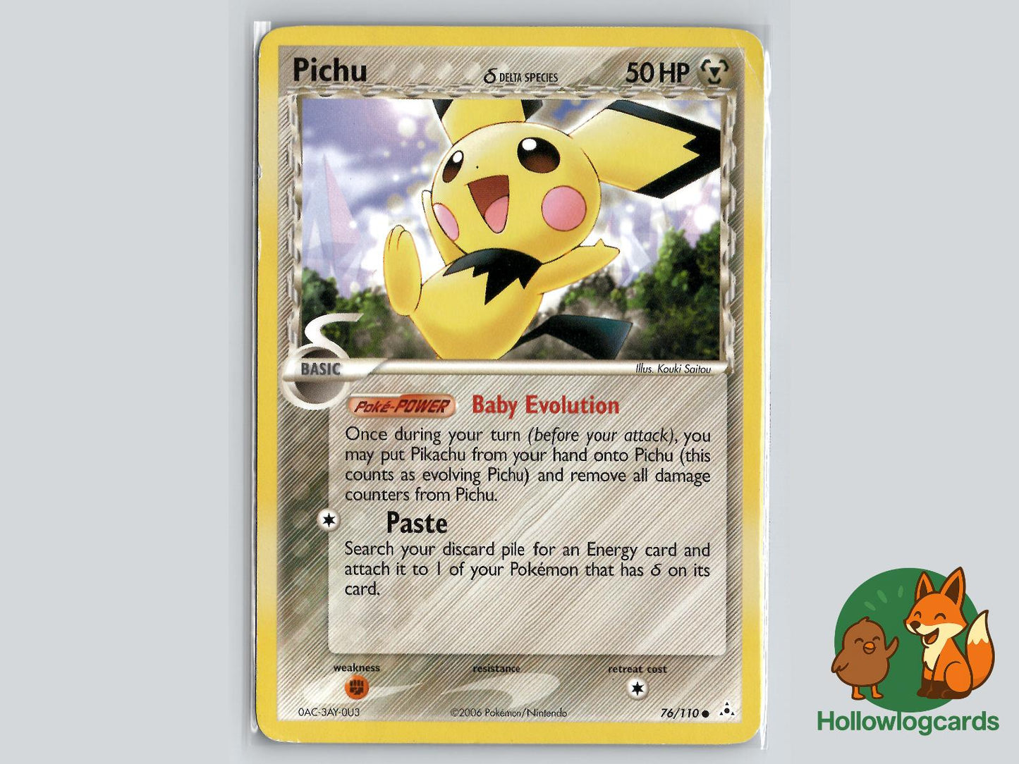 Pichu (76/110) - Holon Phantoms Pokémon Card