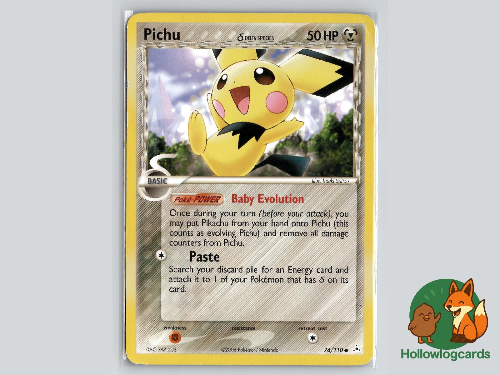 Pichu (76/110) - Holon Phantoms Pokémon Card