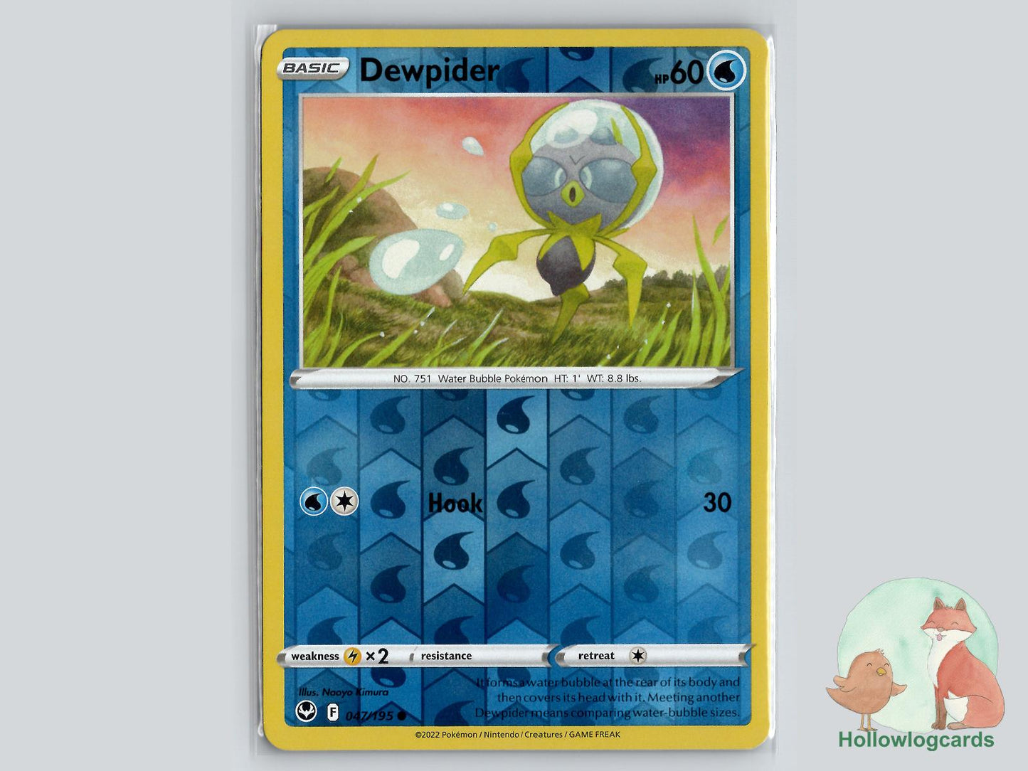 Dewpider (047/195) - Silver Tempest Pokémon Card