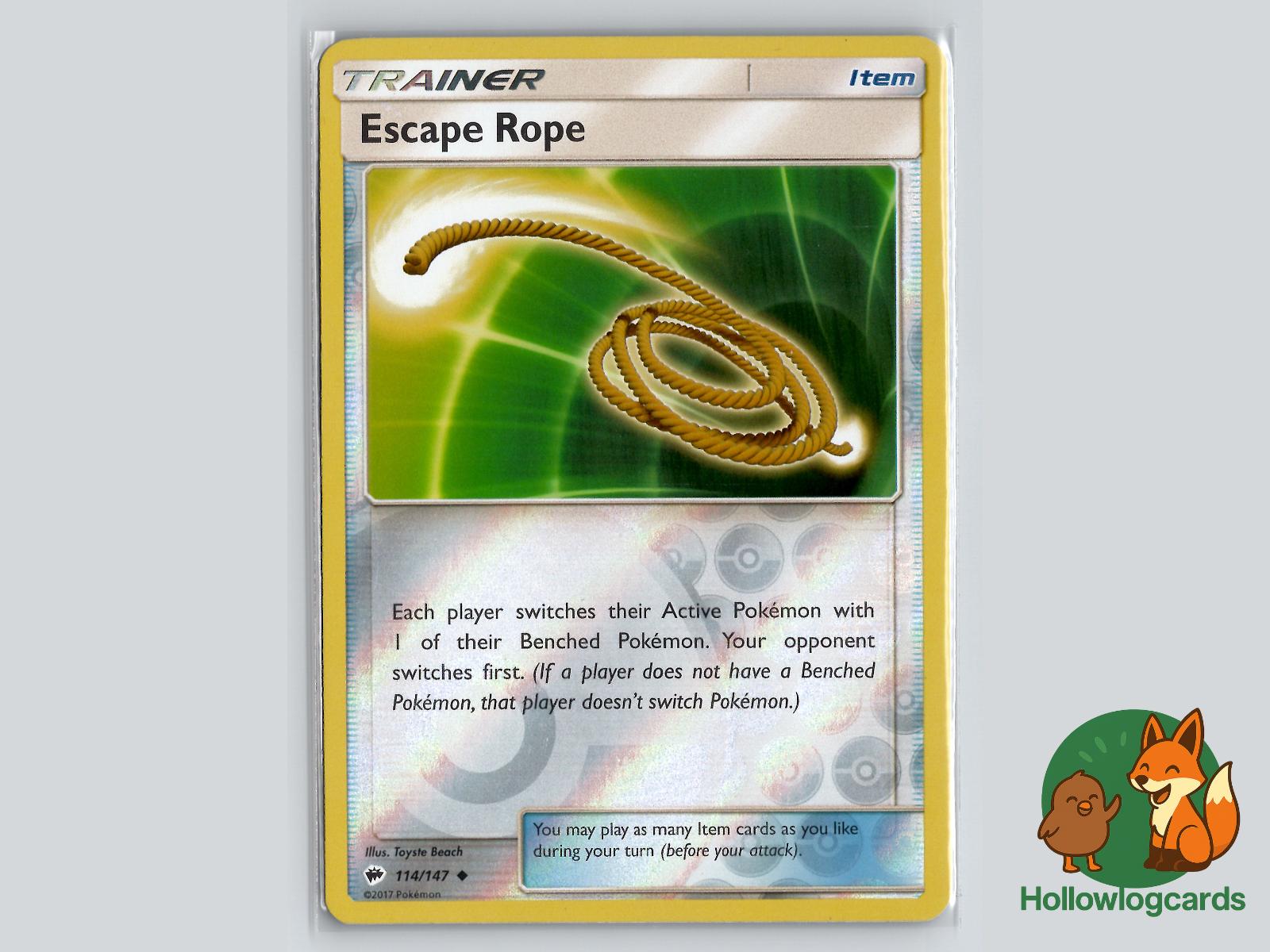 Escape Rope (114/147) - Burning Shadows Pokémon Card