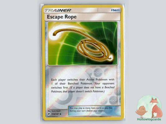 Escape Rope (114/147) - Burning Shadows Pokémon Card