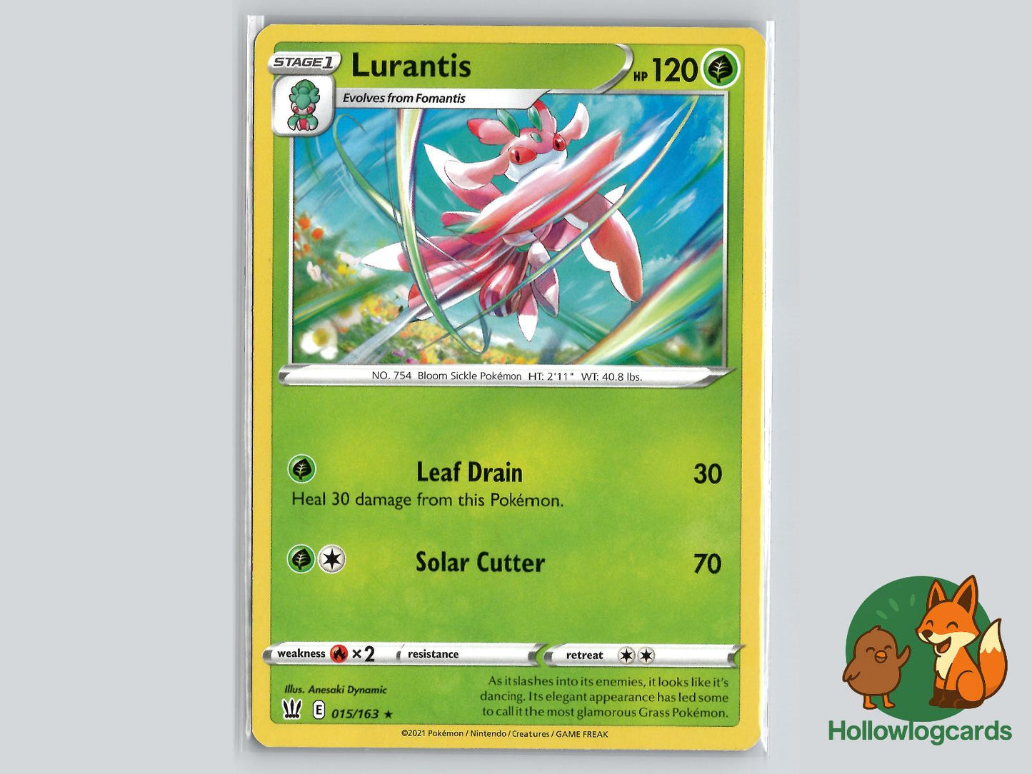 Lurantis (015/163) - Battle Styles Pokémon Card