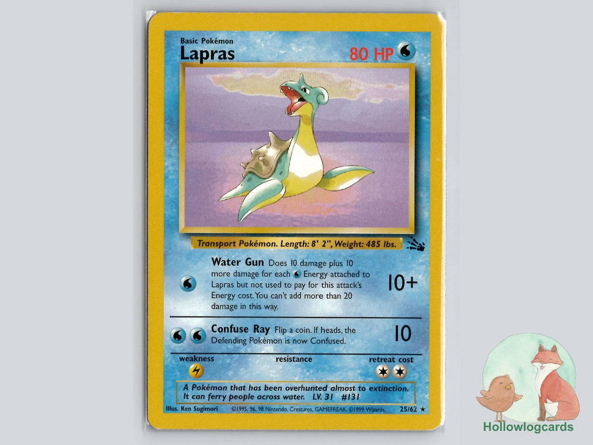 Lapras (25/62) - Fossil Pokémon Card