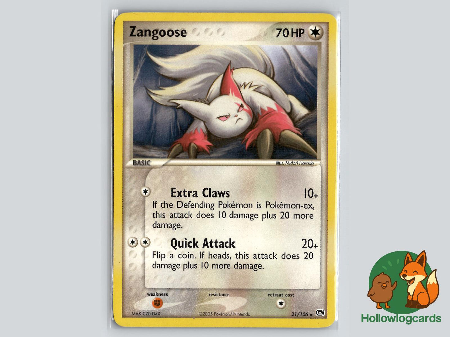 Zangoose (21/106) - Emerald Pokémon Card