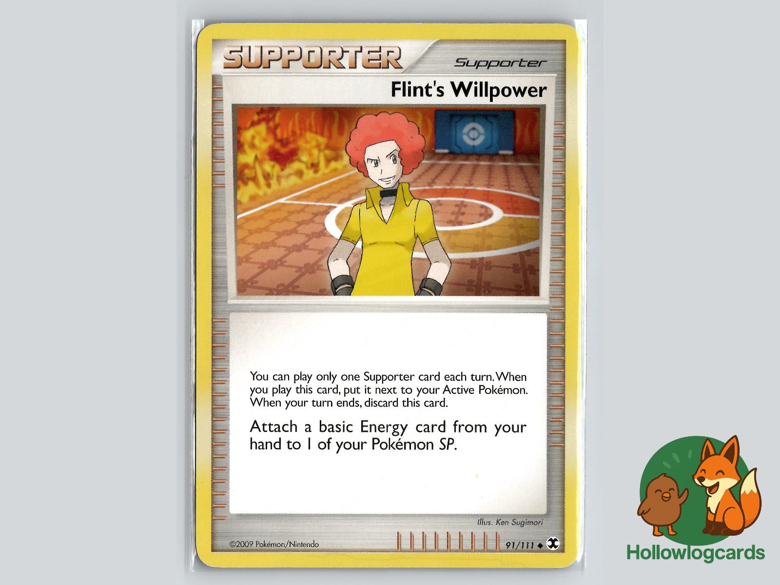 Flint's Willpower (91/111) - Rising Rivals Pokémon Card