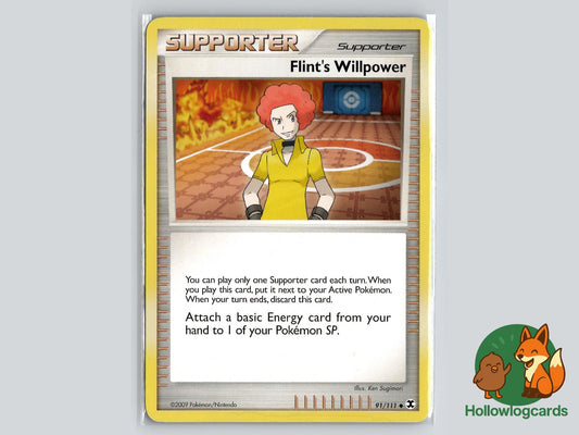 Flint's Willpower (91/111) - Rising Rivals Pokémon Card