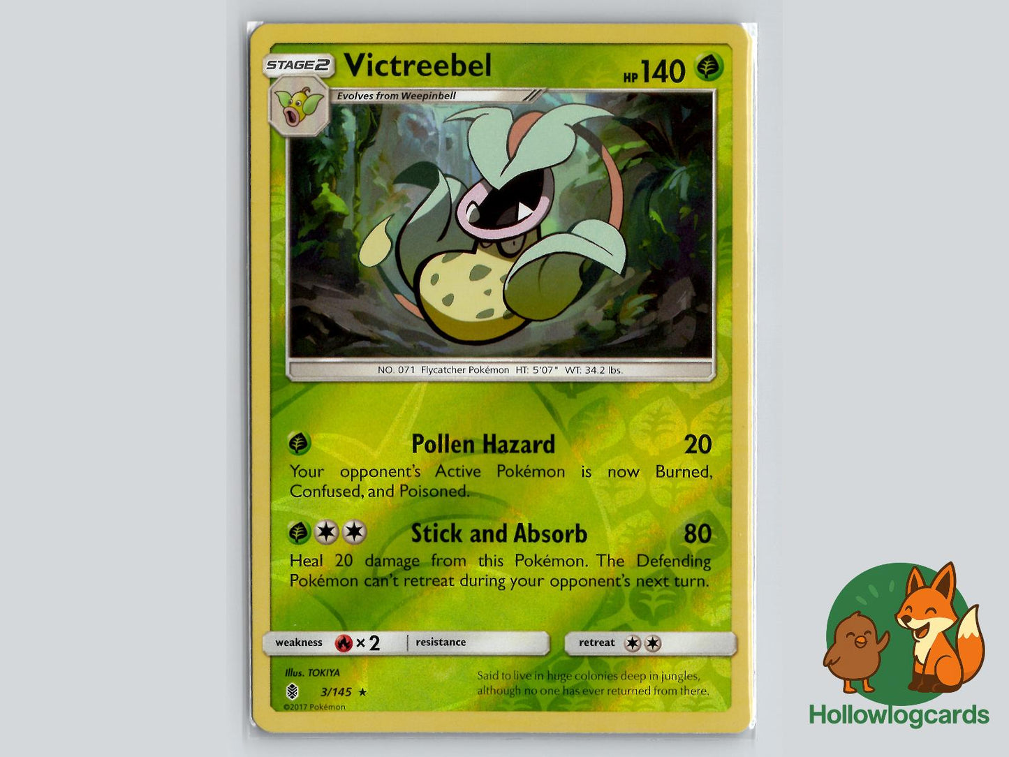 Victreebel (3/145) - Guardians Rising Pokémon Card