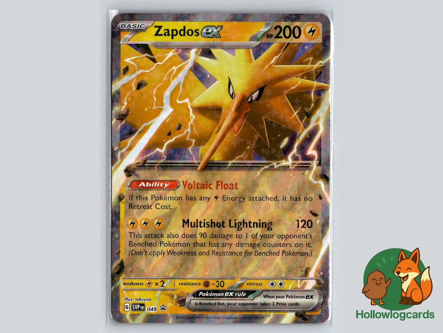 Zapdos ex (049) - Scarlet & Violet Pokémon Card