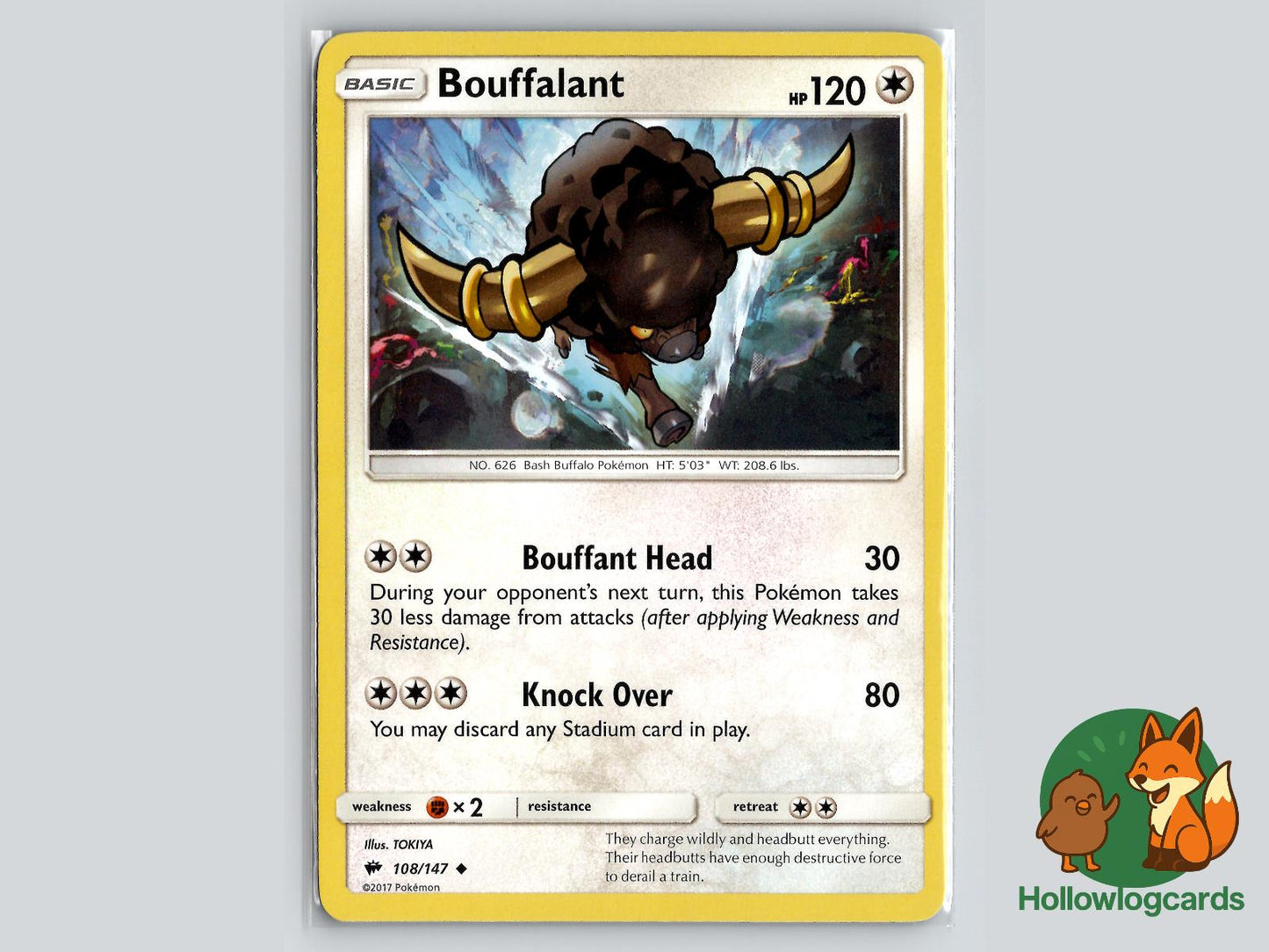Bouffalant (108/147) - Burning Shadows Pokémon Card