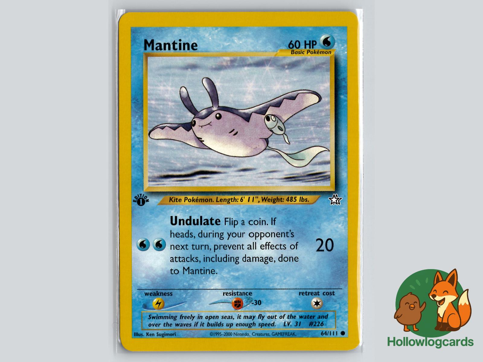 Mantine (64/111) - Neo Genesis Pokémon Card